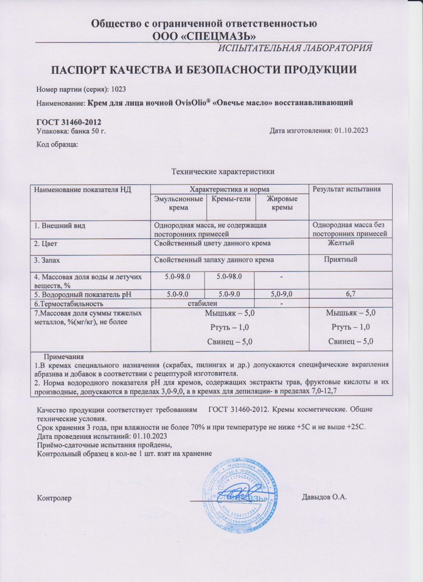 Паспорт №102023